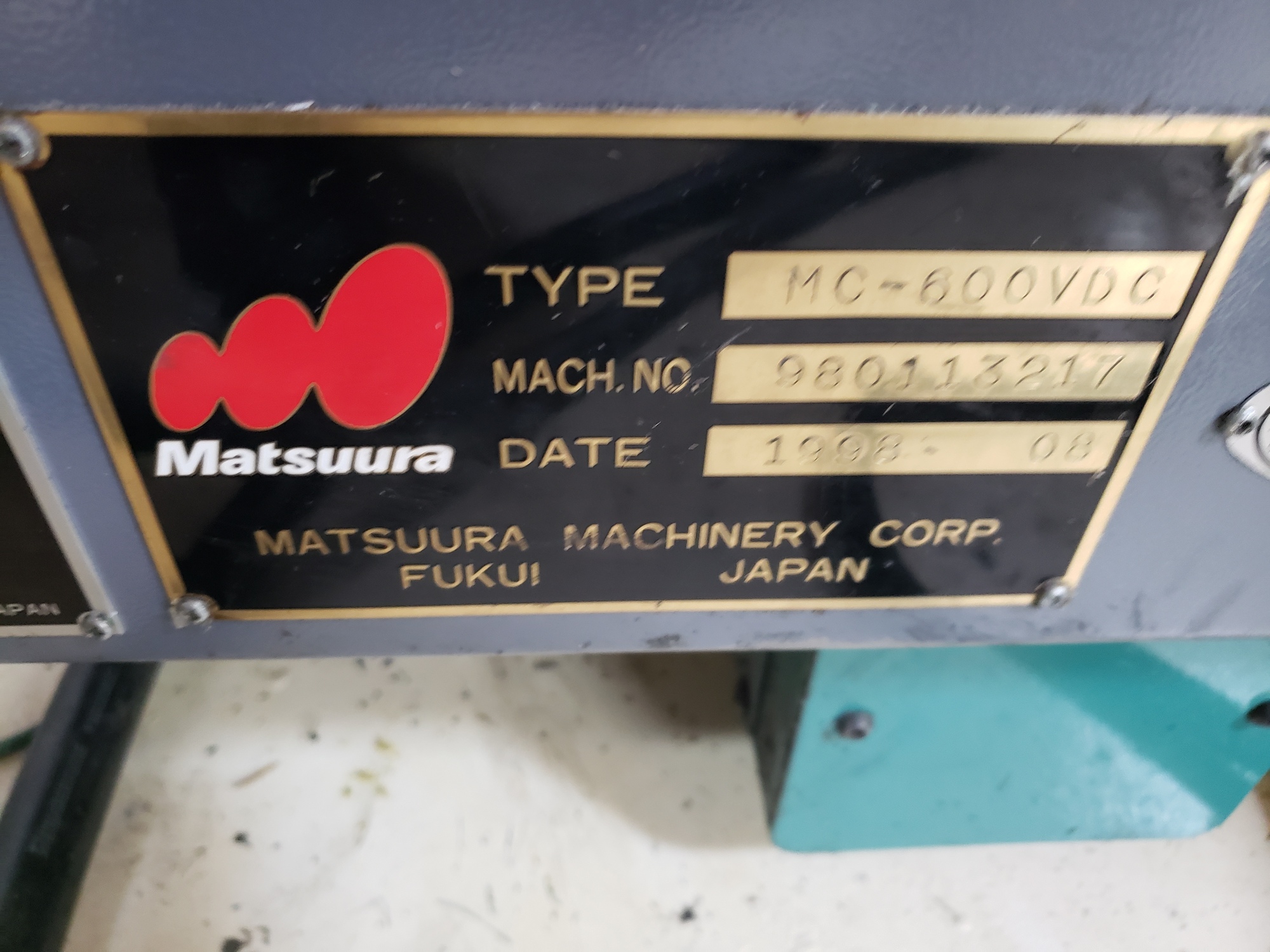 1998 MATSUURA MC-600V-DC Vertical Machining Centers | Midstate Machinery