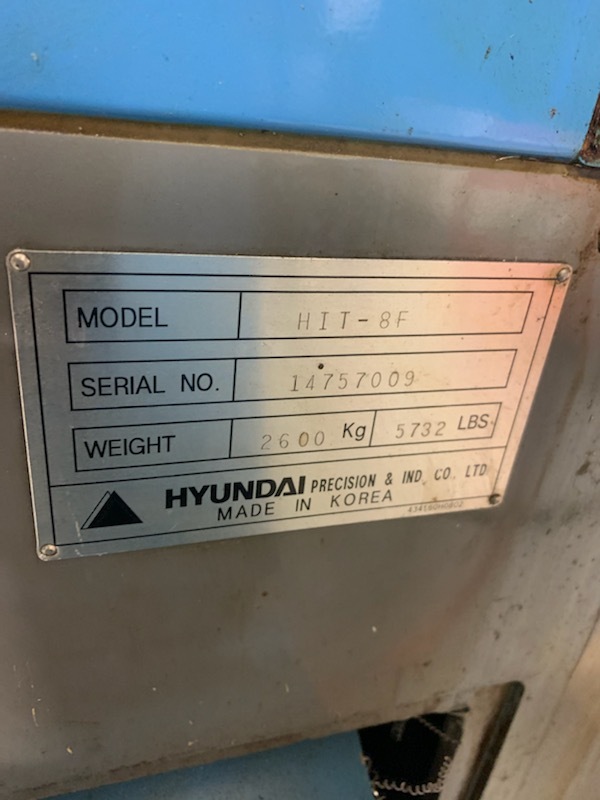 2000 HYUNDAI HIT-8F CNC Lathes | Midstate Machinery